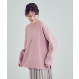 【S-LL/洗える】スウェットライク オーバーサイズニット | SHOO・LA・RUE | 詳細画像10 