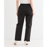 【洗える/S-3L】ストレッチで楽な穿き心地 綿イージーストレートパンツ | SHOO・LA・RUE | 詳細画像2