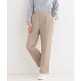 ベージュ(052) | 【洗える/S-3L】ストレッチで楽な穿き心地 綿イージーストレートパンツ | SHOO・LA・RUE
