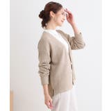 【S-LL】柔らかさが癖になる 凹凸Vネックカーディガン | SHOO・LA・RUE | 詳細画像10 