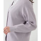 【洗える/S-LL】ドライタッチが心地よい 畦編みVネックカーディガン | SHOO・LA・RUE | 詳細画像21 