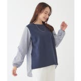 【S-LL】一枚でサマ見え お袖フリル ストライプトップス | SHOO・LA・RUE | 詳細画像9