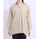 【洗える/S-LL】きれいに体型カバーが叶うチュニックシャツ | SHOO・LA・RUE | 詳細画像13 