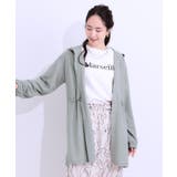 【S-LL/ひんやり/UV】さっと羽織れる お尻が隠れるフード付きパーカ | SHOO・LA・RUE | 詳細画像1 