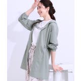 オリーブグリーン(026) | 【S-LL/ひんやり/UV】さっと羽織れる お尻が隠れるフード付きパーカ | SHOO・LA・RUE