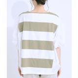 ふわりシルエットが新しい ワイドピッチボーダートップス | SHOO・LA・RUE | 詳細画像22