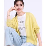 イエロー(031) | 【洗える/S-LL】ナチュラル感が上品 サッと羽織れるカーディガン | SHOO・LA・RUE