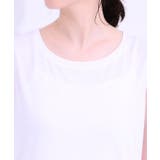【S-LL/2点セット】涼やかに楽に決まる タンクトップ+編み柄ニット | SHOO・LA・RUE | 詳細画像23
