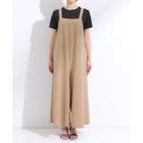 【洗える/S-LL】裏がサラサラ やわらか ギャザーサロペット | SHOO・LA・RUE | 詳細画像13 