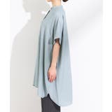 【S-LL/ひんやり】涼しく楽に体型カバー ゆったりスキッパー半袖チュニック | SHOO・LA・RUE | 詳細画像18