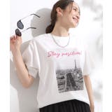 ホワイト(101) | 【洗える/S-LL/ひんやり/UV】選べる6柄 プリントTシャツ | SHOO・LA・RUE