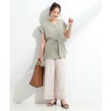 【S-LL】シルエットが変えられる サファリシャツ | SHOO・LA・RUE | 詳細画像19