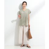 【S-LL】シルエットが変えられる サファリシャツ | SHOO・LA・RUE | 詳細画像20