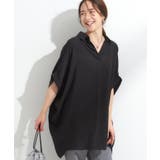 ブラック(019) | 【ひんやり】すっきりきれいに体型カバー コクーンシルエットワンピース | SHOO・LA・RUE