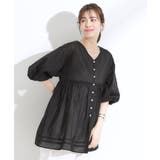 【S-LL】一枚で着映え バルーンスリーブブラウス | SHOO・LA・RUE | 詳細画像2