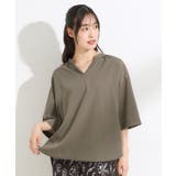 【S LL 洗濯後しわになりにくい】バックギャザーがアクセント | SHOO・LA・RUE | 詳細画像1