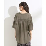 【S LL 洗濯後しわになりにくい】バックギャザーがアクセント | SHOO・LA・RUE | 詳細画像2