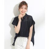 【S-LL】さらシャリコットン 上品なシアー感のデザインシャツ | SHOO・LA・RUE | 詳細画像5
