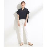 【S-LL】さらシャリコットン 上品なシアー感のデザインシャツ | SHOO・LA・RUE | 詳細画像7