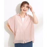 【S-LL】さらシャリコットン 上品なシアー感のデザインシャツ | SHOO・LA・RUE | 詳細画像9