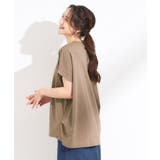 体型カバーに タック入りドルマントップス | SHOO・LA・RUE | 詳細画像2