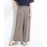 チャコールグレー(014) | 【S-LL/ひんやり/UV】リラクシーな穿き心地 エアリーワイドパンツ | SHOO・LA・RUE