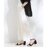 【S-LL】華やかさをプラスする 裾刺繍ストレートパンツ | SHOO・LA・RUE | 詳細画像2 