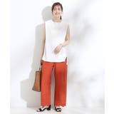 【S-LL】華やかさをプラスする 裾刺繍ストレートパンツ | SHOO・LA・RUE | 詳細画像11 