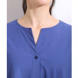 【ひんやり】さらりとしたタッチが上品見え ワンボタンデザイン トップス | SHOO・LA・RUE | 詳細画像16