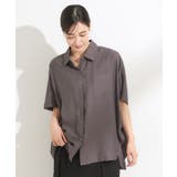 【洗える/S-LL/5分袖】1枚でも羽織としても。さらさらドレープシャツ | SHOO・LA・RUE | 詳細画像1