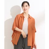 【洗える/S-LL/5分袖】1枚でも羽織としても。さらさらドレープシャツ | SHOO・LA・RUE | 詳細画像13