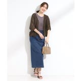 【洗える/S-LL】季節の変わり目に 透かし柄が涼やか ジップブルゾン | SHOO・LA・RUE | 詳細画像11