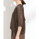 【洗える/S-LL】季節の変わり目に 透かし柄が涼やか ジップブルゾン | SHOO・LA・RUE | 詳細画像14