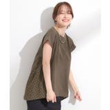 【S-LL/体型カバー】インせずサマ見え レースドッキングトップス | SHOO・LA・RUE | 詳細画像2