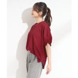【洗える】お袖のタックがアクセント インせず着られる さらさらドルマントップス | SHOO・LA・RUE | 詳細画像14 