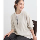 ベージュ(052) | 【洗濯機可/S-LL】さっと羽織れる 軽量リブブルゾン | SHOO・LA・RUE