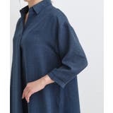 【S-LL/体型カバー】さらっとしたタッチが魅力 デニムライクチュニック | SHOO・LA・RUE | 詳細画像13 