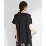 【ひんやり/UV】ほんのりシアーで上品な バックギャザーブラウス | SHOO・LA・RUE | 詳細画像2
