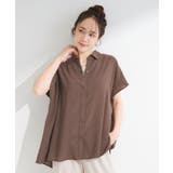 【ひんやり/UV】ほんのりシアーで上品な バックギャザーブラウス | SHOO・LA・RUE | 詳細画像9