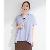 【ひんやり/UV】ほんのりシアーで上品な バックギャザーブラウス | SHOO・LA・RUE | 詳細画像13
