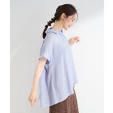 【ひんやり/UV】ほんのりシアーで上品な バックギャザーブラウス | SHOO・LA・RUE | 詳細画像14