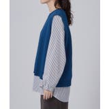 【2点セット/S-LL】着回し自在 スポンディッシュニットベスト&フレアシャツ | SHOO・LA・RUE | 詳細画像37