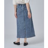 【洗濯機可/S-LL】程よいシルエットで使いやすい ストレッチデニムスカート | SHOO・LA・RUE | 詳細画像7 