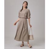 【セットアップ可/S-LL】モールチェックで上品に タックスリーブ ブラウス | SHOO・LA・RUE | 詳細画像19