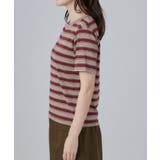 【2点セット/洗濯機可】マルチボーダーTシャツ+カーディガン | SHOO・LA・RUE | 詳細画像22