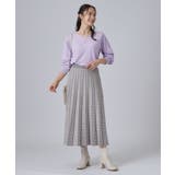 【洗濯機可/S-LL】もちもちで心地よい もちここニットプリーツスカート | SHOO・LA・RUE | 詳細画像28
