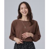 【洗濯機可】軽やかでさらっとしたタッチ すっきり見えドルマンニット | SHOO・LA・RUE | 詳細画像13