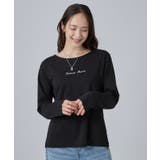 【UV/S-LL/洗濯機可】大人上品 ロゴプリントロンT | SHOO・LA・RUE | 詳細画像13