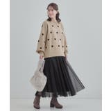 【洗濯機可】セレモニーからデイリーまで ふんわり軽やか チュールギャザースカート | SHOO・LA・RUE | 詳細画像25 