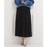 ブラック(019) | 【洗濯機可/着丈選べる】軽やかプリーツスカート | SHOO・LA・RUE